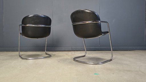 Gastone Rinaldi eetkamerstoelen voor Thema Italië, jaren 70 - set van 4