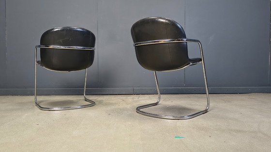 Image 1 of Gastone Rinaldi eetkamerstoelen voor Thema Italië, jaren 70 - set van 4