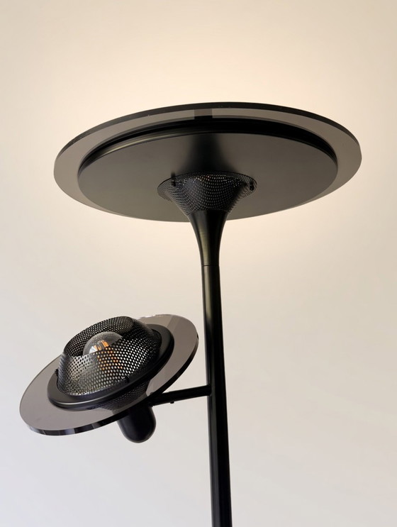 Image 1 of Rara lampada da terra postmoderna anni '70/'80 "era spaziale" a forma di "UFO".