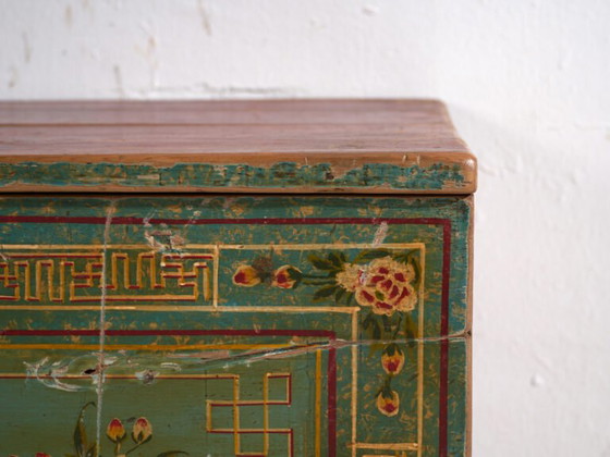 Baúl chino antiguo pintado en madera de pino - China, c.1900 – Armarios de almacenamiento (photo 34 of 40)