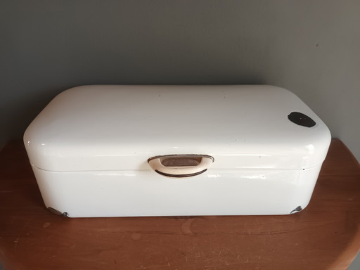 Scatola per il pane smaltata retrò