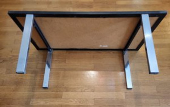 Image 1 of Juliette Belarti coffee table in Volcan lava and Belgium ceramics 1960