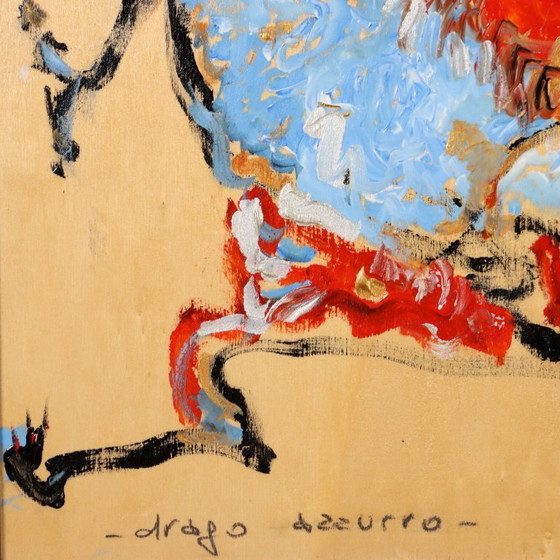 Image 1 of Painting "Blue Dragon" by Walter Pozzato