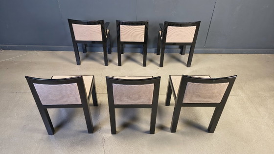 Image 1 of Chaises Teatro par Aldo Rossi et Luca Meda pour Molteni, 1980s, Set de 6