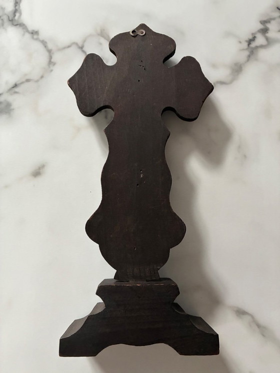 Crocifisso antico su base, 36,5 cm – Oggetti decorativi, Wood (photo 5 of 7)