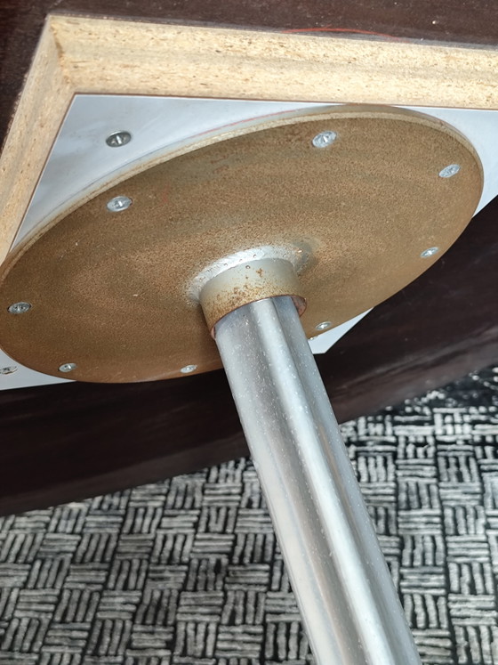 Image 1 of Arne Jacobsen for Fritz Hansen RARE 3-Arm Black - Model 3513 / coffee table (1958/60) Ø 110 cm
