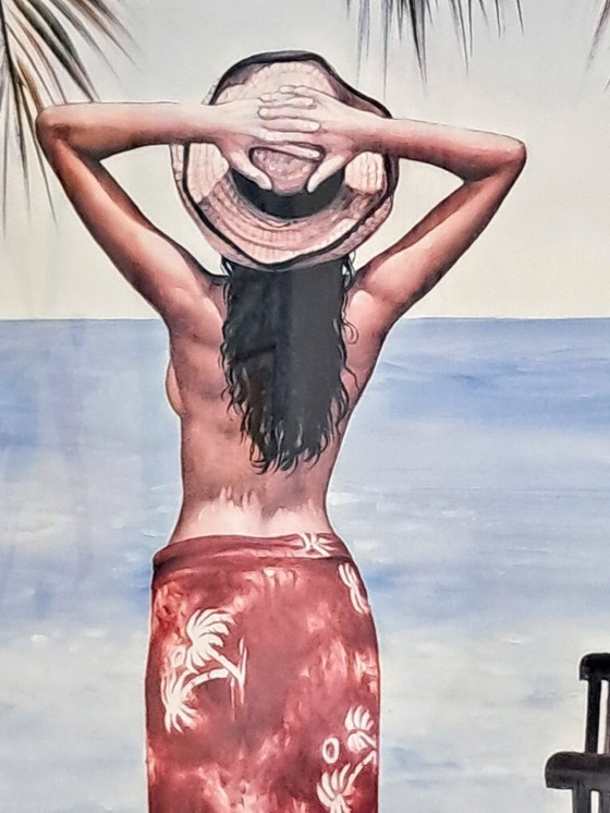 Image 1 of Vahiné - Litografía enmarcada