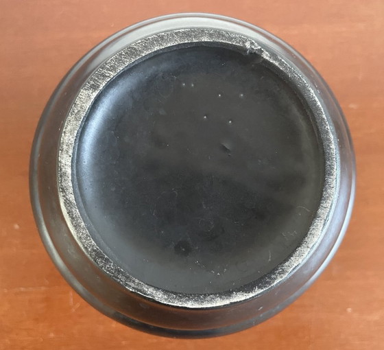 Image 1 of Black earthenware art deco vase