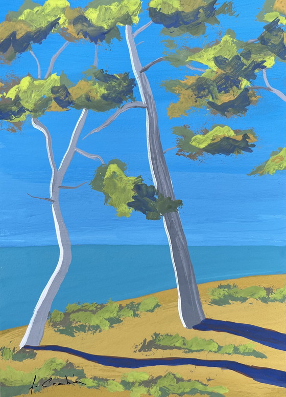 Image 1 of 3 pinturas al gouache sobre papel A5 (21x15cm)