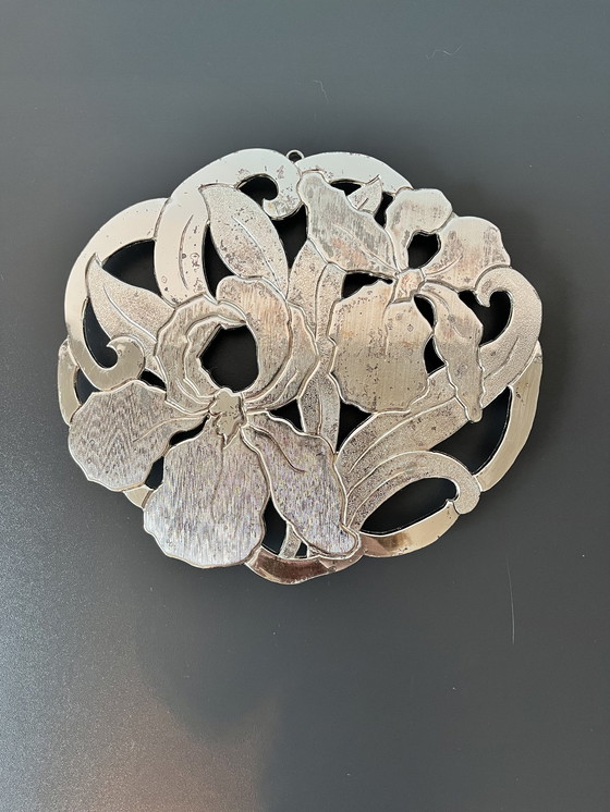 Image 1 of Zilveren onderzetter WM A Rogers