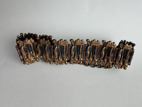 Image 1 of vintage sieraden P. Sarpaneva Finland Brutalistische stijl