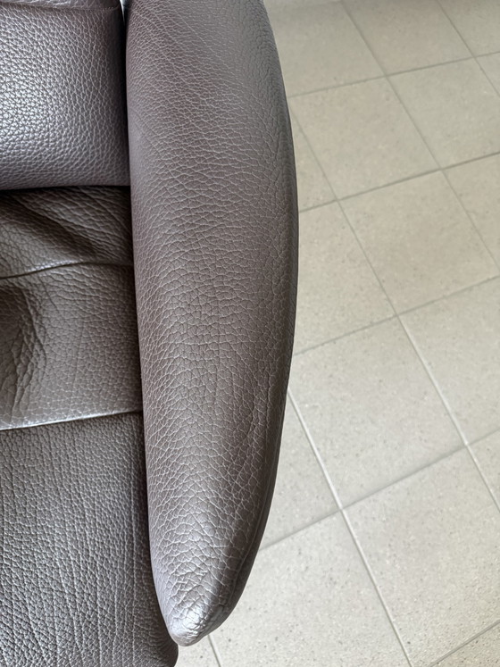 Image 1 of Fauteuil inclinable en cuir marron DeSede DS2850.