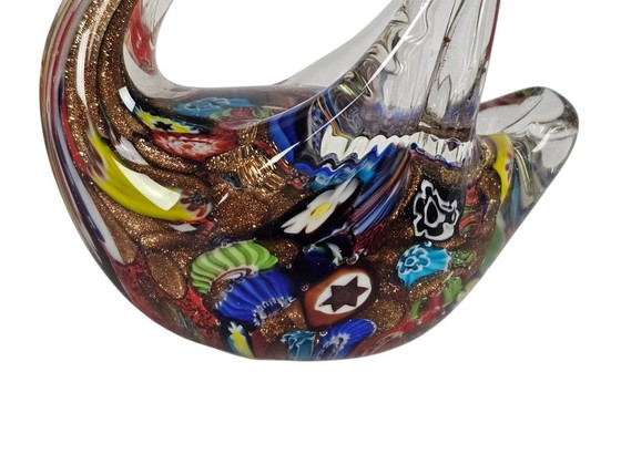 Image 1 of Murano - cygnes (2) - verre - cristal - statues - figurines - années 90