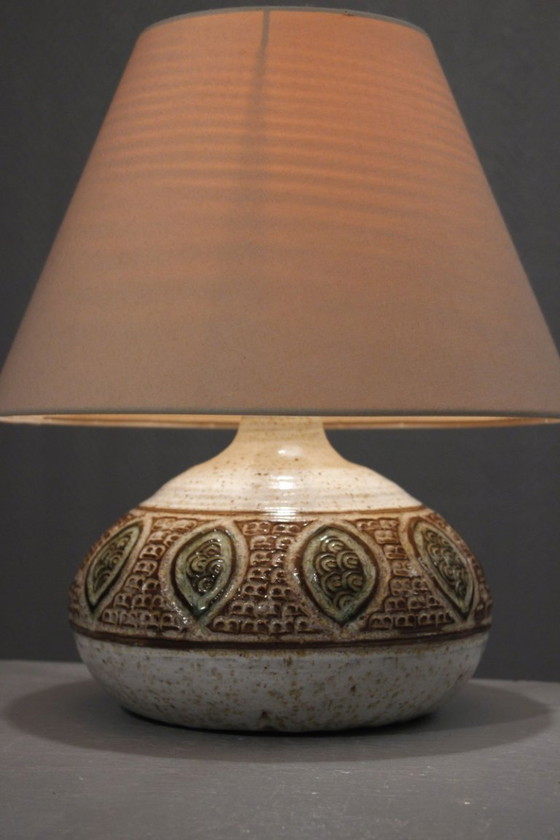 Image 1 of Marcel Giraud in Vallauris - Large lamp base with stamped decoration, France, 1960s