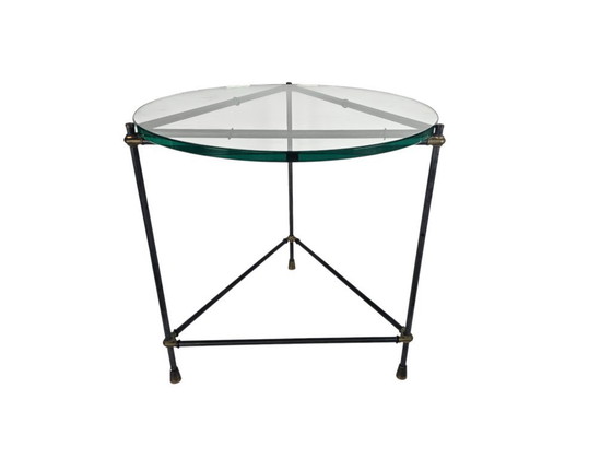 Image 1 of Hollywood Regency style - Side table - in the style of Jacques Tournus - 1990's