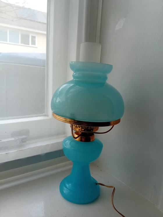 Image 1 of Vintage Opaline Lamp in Perfect Condition Years 60s/70s