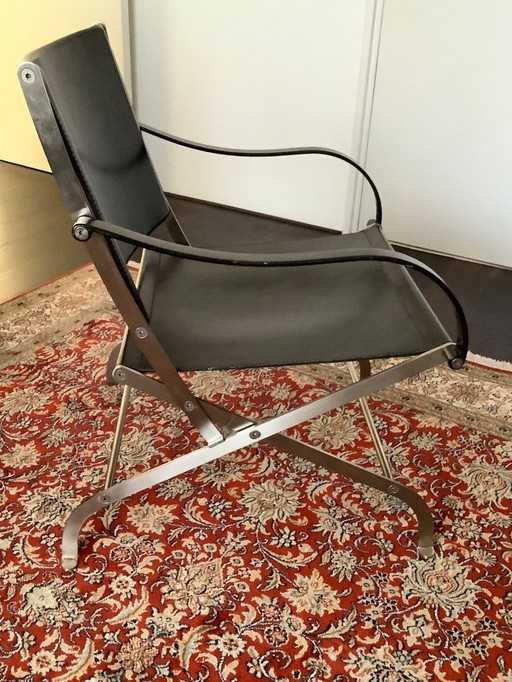 2 FLEXFORM Carlotta stoelen zwart leer