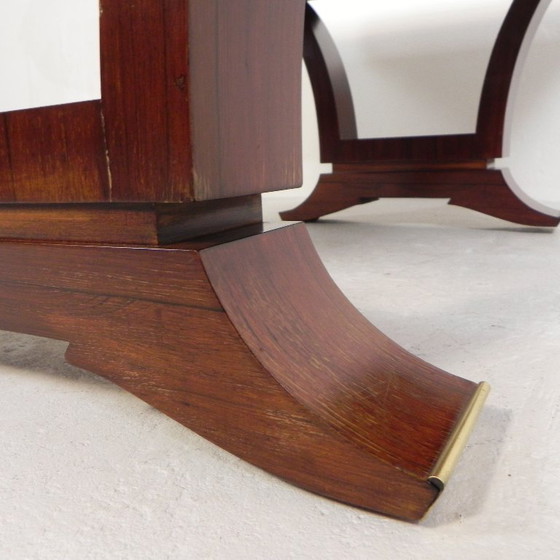 Image 1 of Art-Deco-Esstisch, Palisanderfurnier, ausziehbar auf 248 cm, 1930er Jahre