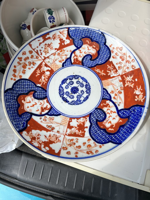 Japans Antiek Imari bord 30 centimeter uit 1868-1910