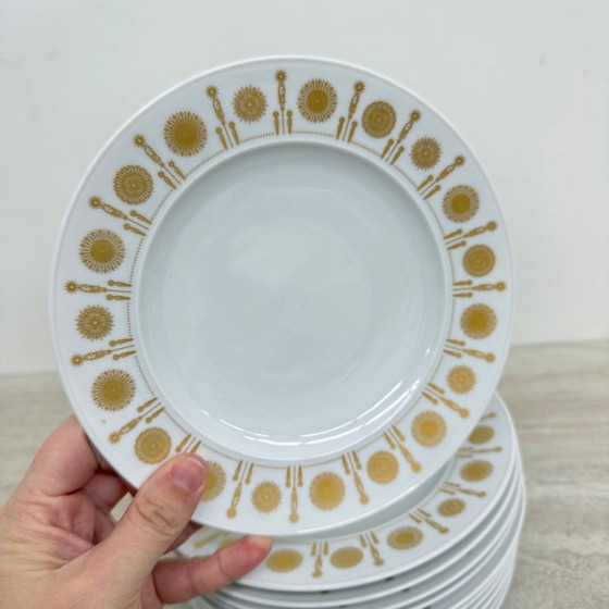 Image 1 of Set of 11 rosenthal plates by tapio wirkkala variation