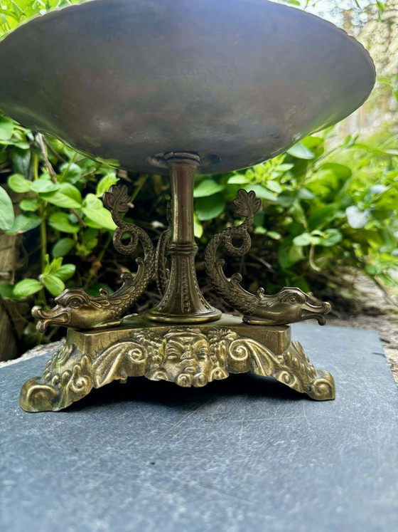 Grande fruttiera in ottone massiccio Neo-Rinascimento – Ciotole, Brass, Renaissance (photo 3 of 5)