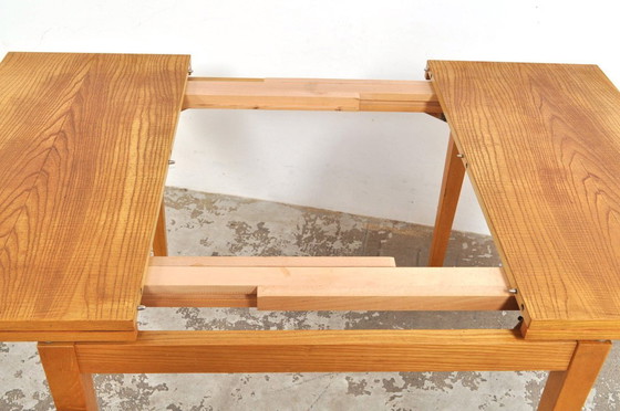 Image 1 of Table de salle à manger extensible vintage en bois de frêne, années 1960