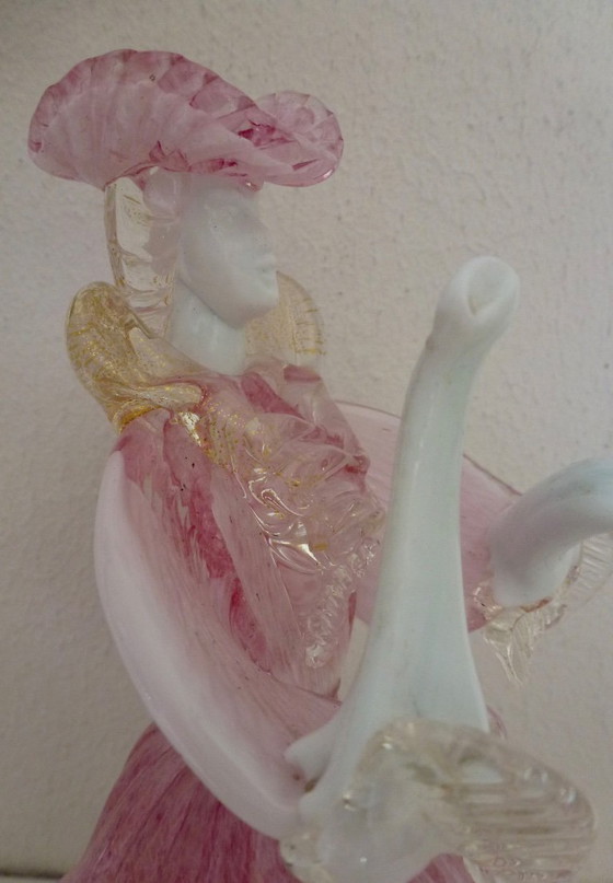 Image 1 of Vintage Murano glass by Barovier & Toso dancer, Goldoniano of Dandy.
