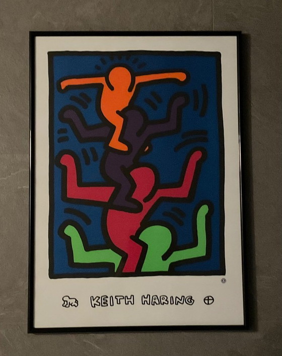 Image 1 of KEITH HARING, “4 figures on shoulders”