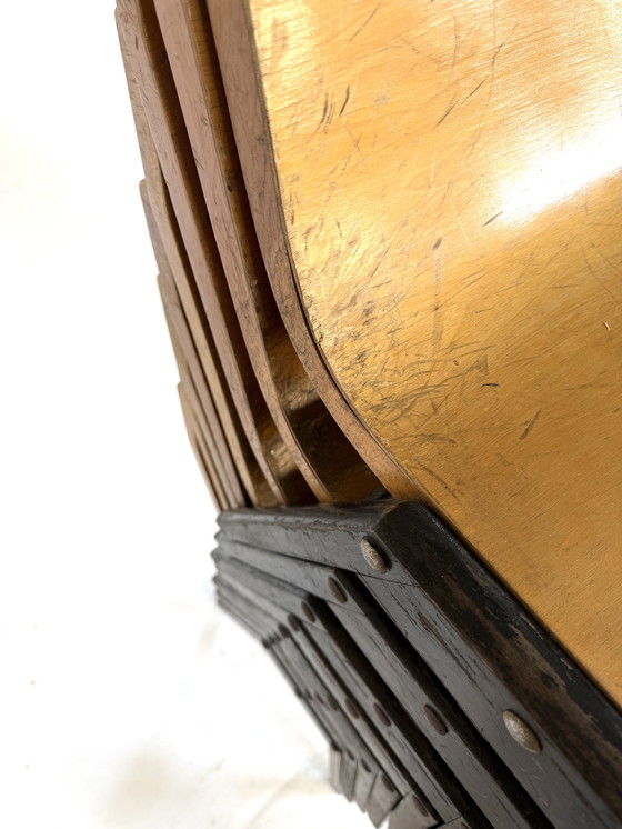 Image 1 of Lot de 15 chaises empilables en contreplaqué, Ronald Rainer '50