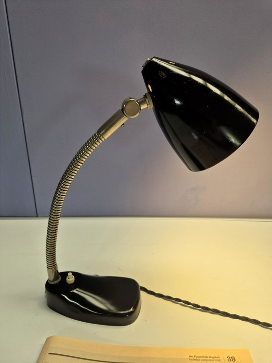 Vintage Bureaulamp Hala 13 – Bureaulampen, Metal, Chrome (photo 6 of 12)