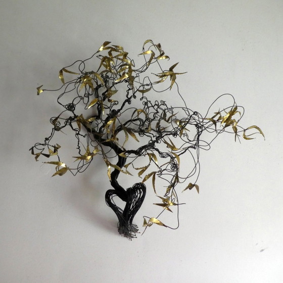 Brass Wall Sculpture by Daniel D'Haeseleer, 1970s (photo 7 of 11)