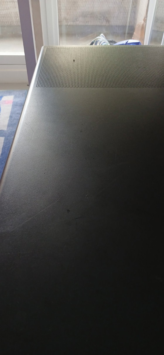 Image 1 of Vintage Habitat Desk from the 1980s, Tubular Steel, Very Good Condition, Black and Silver