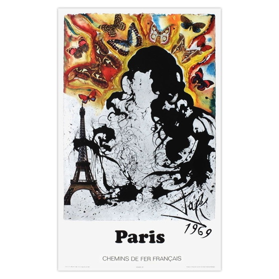 Salvador-Dali-Plakat SNCF – Französische Staatsbahnen – Paris (Grand) 1969 – Posters, Paper (photo 4 of 5)