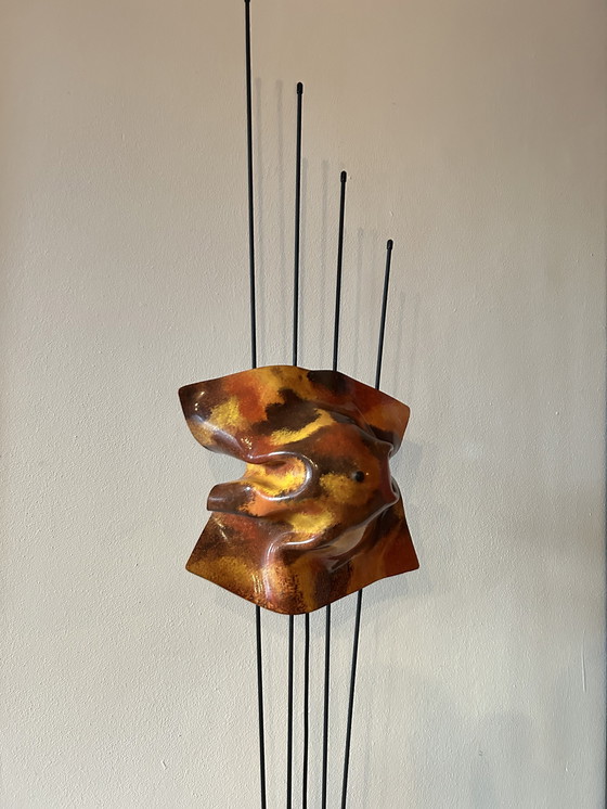 Image 1 of Lampadaire artistique au caractère sculptural et à la lumière chaude