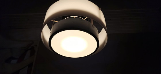 Image 1 of Lampada a sospensione moderna di metà secolo in bianco e nero