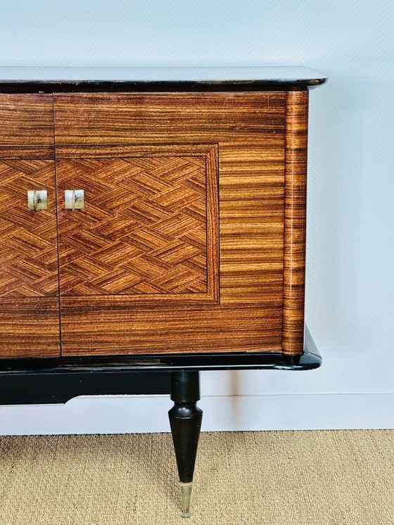 Image 1 of Sideboard aus Makassar-Ebenholz im Art-Deco-Stil, Frankreich, 1940er Jahre