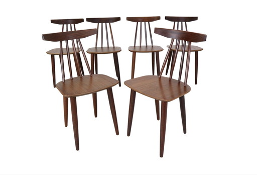 Poul Volther Ensemble de six chaises de salle à manger
