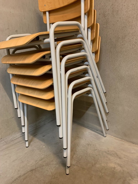 Image 1 of 6 X Stackable Industrial Chair