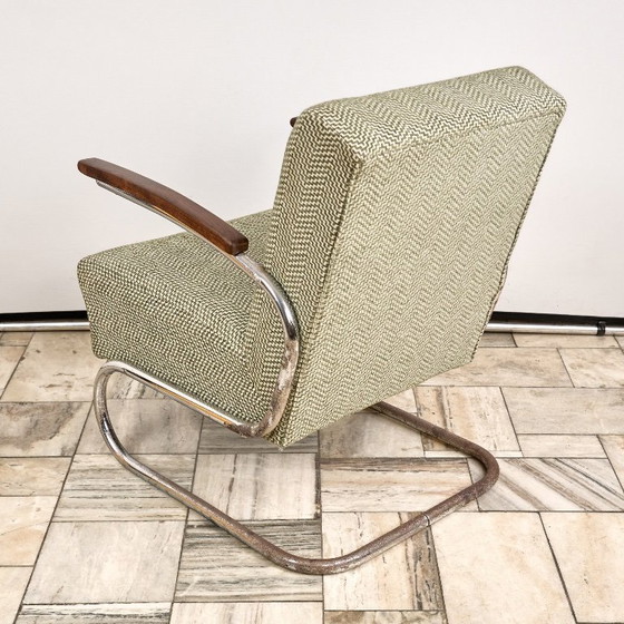 Image 1 of Cantilever Bauhaus Armchair S-411, Thonet, 1930s, Czechoslovakia