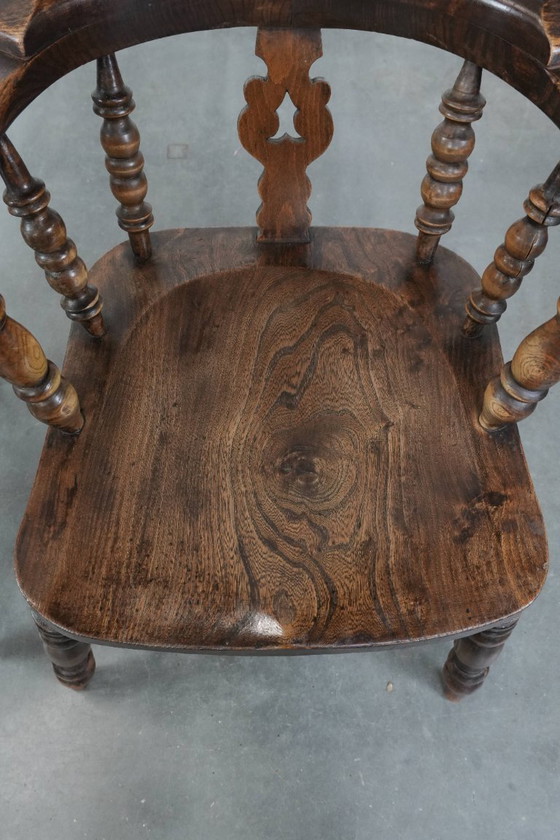 Image 1 of 2 sedie Windsor antiche inglesi con schienale alto del XVIII secolo