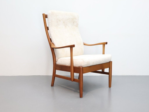 Poltrona vintage Farstrup Danimarca nuovo rivestimento