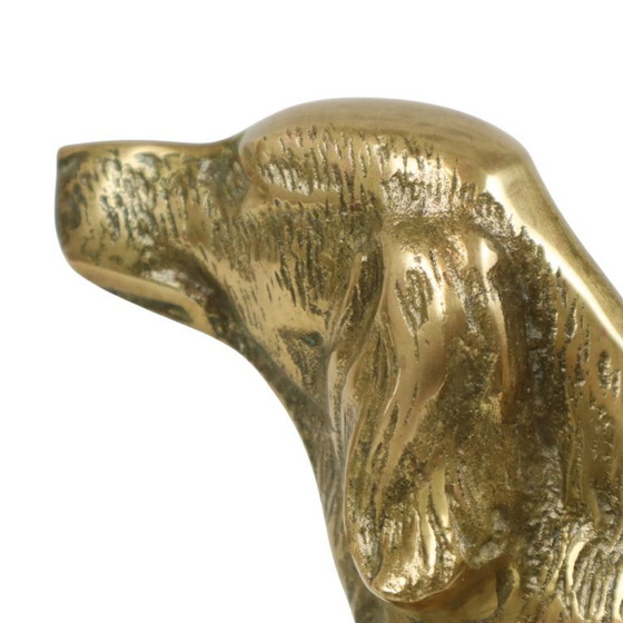 Image 1 of Fermalibri in ottone con cani setter irlandesi