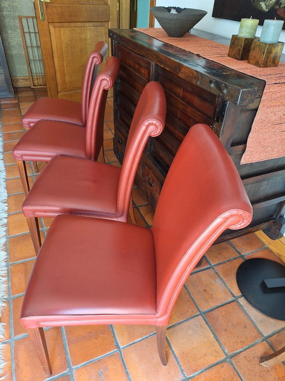 4x Poltrona Frau Dining Chairs – Calfskin (photo 4 of 5)