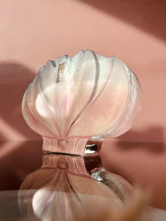 Image 1 of Walther crystal "70's Lotus flower vase