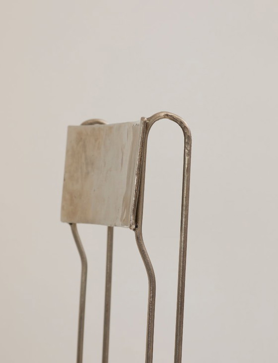 Image 1 of Conjunto de 4 sillas de artista de metal cromado, circa 1960/70