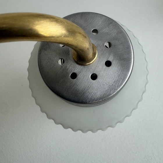 COPPIA DI APPLIQUE VINTAGE IN VETRO FLUE – Metal (photo 6 of 11)