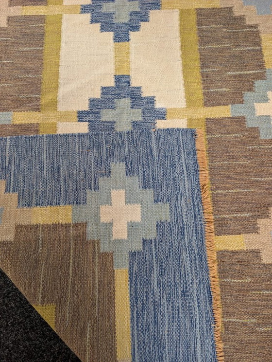 Tappeto Svedese Tradizionale, Sverker Greuholm, Anni '60 – Tappeti, Wool (photo 9 of 10)