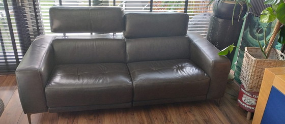 Image 1 of Divano elettrico in pelle a 2,5 posti