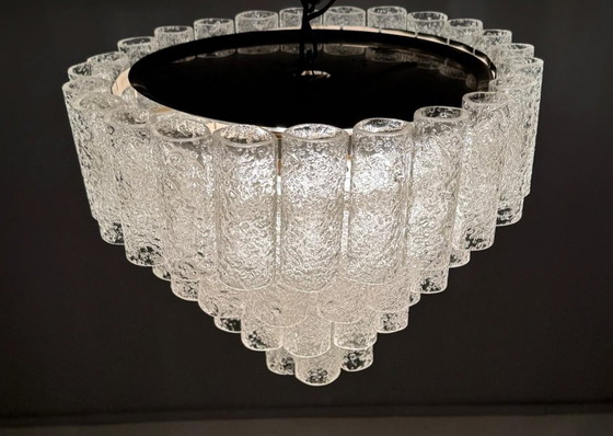 Image 1 of Mid - Century ceiling lamp/chandelier by Doria Leuchten, Germany, 1970s
