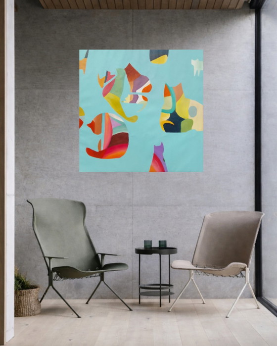 Pintura acrílica 100x100cm – Arte, Lienzo (photo 7 of 14)